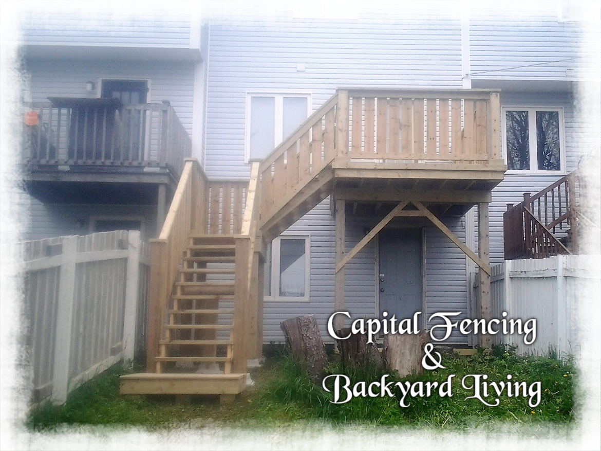 Back Deck, landing and stairs