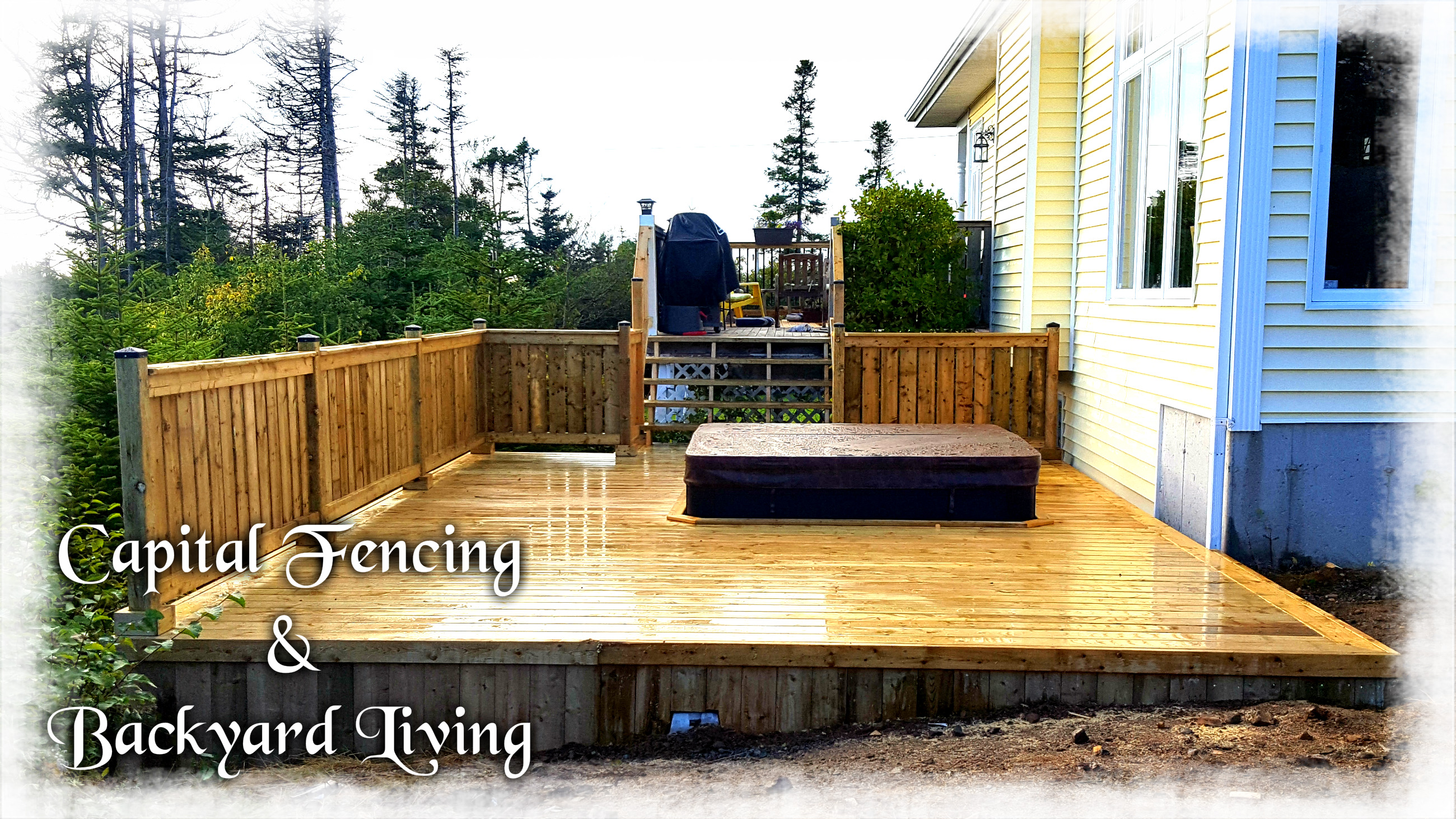 16x24 Deck built around our Client's Hot tub
