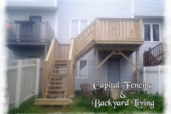 Back Deck, landing and stairs