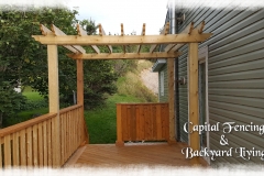 Deck with pergola