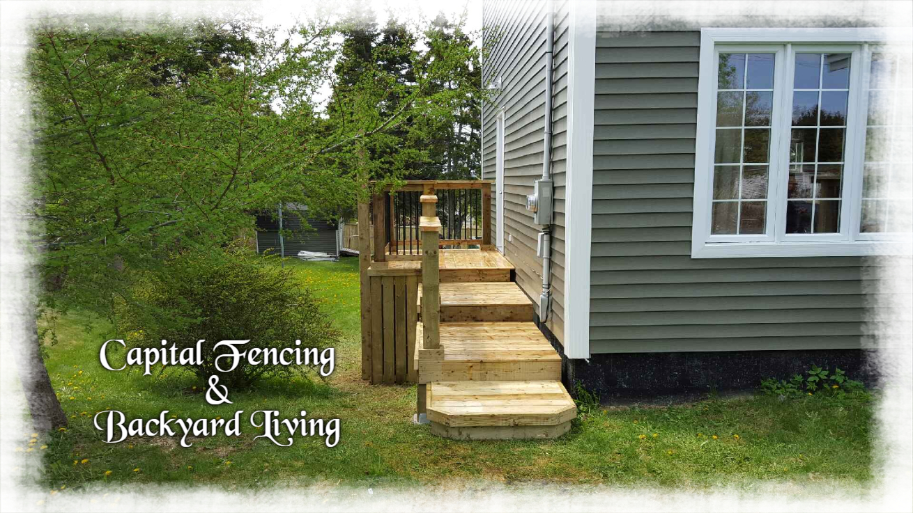 walkway with deck